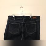 Lands' End LANDS’ END mid rise straight jeans blue dark wash women plus size 24W Photo 4