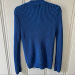 Everly for Francesca’s Cobalt Blue Long Sleeve Sweater Wool Blend Cardigan Small Photo 5