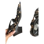 HOT IN HOLLYWOOD Multicolor Brown Kitten Heels Sandals Size 8 Photo 4