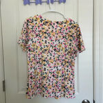 Joan Vass EUC |  women’s patterned lace‎ decorated top — medium Photo 4