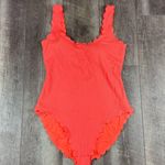 Aerie  Coral Scallop One Piece Swimsuit  Photo 0