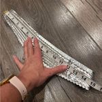 Vintage Charles Jourdan Belt Women's Silver Tone Metallic Leather Made France M Gray Photo 8