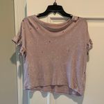 American Eagle Top Distressed Blush XS Crop Photo 9