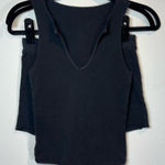 SKIMS Womens Lounge Set Shorts & Tank Top Black Faded Stretch Sleepwear Sz Small Photo 0