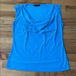 Jennie & Marlis Vibrant Blue Sleeveless Cowl Neck Drape Top Sz S Photo 2