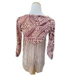Buckle Womens Daytrip Southwestern Mixed Media Lace Back Top - Sz S Photo 4