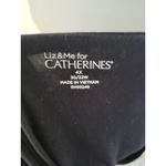 Plus Size 4X Navy Blue Palm Tree Blouse Top Liz & Me for Catherines Sparkle Photo 3