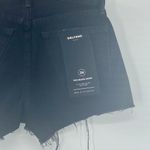 GRLFRND NEW The Helena Black Distressed Cutoff Straight Leg Denim Shorts Size 24 Photo 8