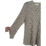 Alfred Sung Sport Vintage Cable Knit Fisherman Crew Neck Sweater Size Small Photo 9