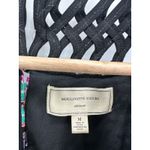 Anthro Moulinette Soeurs Linnea Mini Dress Women Medium Velvet Metallic Swing Photo 7