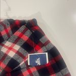 Talbots NWT Boho Red Navy Plaid Wool Mini Skirt Sz 14W Photo 6