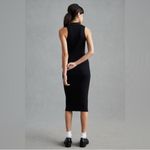 Favorite Daughter Women’s Lena Black Ribbed Knit Collar Sleeveless Midi Dress L Size L Photo 7