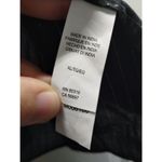 Lucky Brand NWT Size XL Black Silver Metallic Stripe Peplum Tank Tie Shoulders Photo 6