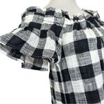 Corey Lynn calter gingham plaid xs mini dress Black Photo 4