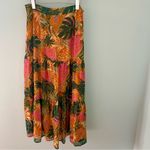 Daniel Rainn Mila Maxi Skirt Tropical Print Anthropologie size large petite Photo 1