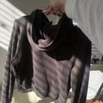 SKIMS Waffle Knit Cropped Zip Chocolate Photo 5