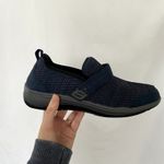 Orthofeel quincy blue knit sneaker shoes comfort velcro strap women's 8 x Photo 4