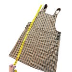 SO  Women's Plaid Overall Dress XS Cotton & Polyester Blend Adjustable Straps & P Photo 2