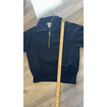 A New Day Women's Quarter Zip Sweatshirt -  Xs Black New Gold Zipper Photo 6