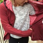 Lululemon  Take Ten Rosewood Red Hoodie Zip Up Sz 6 Photo 1