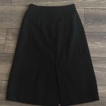 Uniqlo  black wool blend a line skirt with pockets  size 4 Photo 0