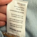 Good American Custom Rainbow Blue Denim Redesign Shacket Jacket size 5 / XXL Photo 2