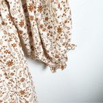 Pink Lily Smocked Bodice On/Off Shoulder 3/4 Puff Sleeves Side Splits Maxi Dress Photo 5