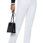 Sandro  Button Front White Slim Jeans Raw Hem Photo 0