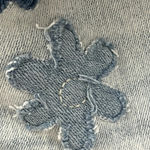 American Eagle High Rise Shortie Light Wash Patches Cut Off Beach Vacation 4 Photo 11