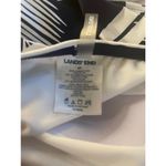 Lands' End Navy Stripe Leaf Tankini Swim Top - Size 8 Petite Photo 5
