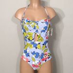 Anne cole Ann Cole blue quilted floral swimsuit. NWT Photo 5
