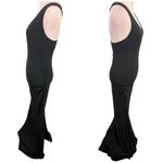 LeMarche By Naked Princess Black Halter Scoop Neck Maxi Dress Size Small Photo 2