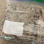 Elle Halter Tank Top Sleeveless Blouse Sequins Tan Neutral Shirt size medium M Photo 5