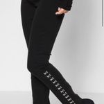 7 For All Mankind High Waist Ankle Skinny Hook-and-Eye Jeans B(air) Black 30 Photo 2