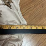 Beige Floral Satin Maxi Long Slip Dress Y2K Vtg Photo 7