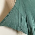 easel  Mineral Washed Gauze Loose Fit Top In green size large Photo 3