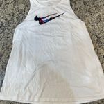 Nike  White Tank Top with Blue and Red Logo Photo 0