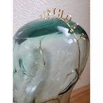 Happy Birthday Gold Tone Metal Headband Tiara Crown Adult One Size Sturdy Photo 3