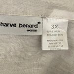 Harvé Benard Harve Bernard Women Top 3X Abstract Floral Linen Cotton Button Up Office Travel Photo 1