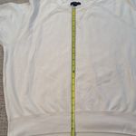 J.Crew  Puff-Sleeve Short Sleeve Sweatshirt Medium Cream Cotton Photo 7