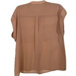 CAbi By Anthropologie Top Cabichai Tea Sheer 970 Cap Sleeve Blouse Medium Photo 7