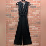 Alya | Black Lace Sleeveless Wide Leg Jumpsuit Size Small Photo 1