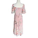 Baltic Born - NWT Annabeth Midi Dress Blush Floral Pink Embroidered Tulle Sz M Photo 4