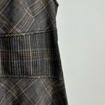 Derek Lam 10 Crosby Grey Plaid Corset Waist Dress size 14 Fit & Flare Sleeveless Gray Photo 4