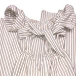 English Factory xsmall tan striped cotton romper Photo 1