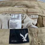 American Eagle  Womens Khaki Pants 10 Short Jegging Super Stretch AE Sateen Slim Photo 6