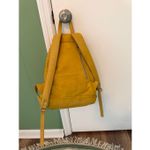 Opelle Mustard Yellow Genuine Leather Backpack Sling Bag Women Zip Closure Photo 1