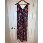 Garnet Hill Maxi Dress Womens 10 Floral Prairie Cottage Garden Sleeveless READ Photo 2