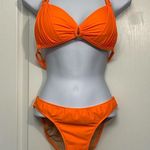 Bridgette Couture Fluorescent Bright Orange Bikini Swimsuit EUC #7820 Photo 1