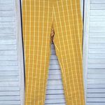 A New Day  Stretchy Slim Fit Ankle Pants Yellow/White Plaid-4 Photo 0